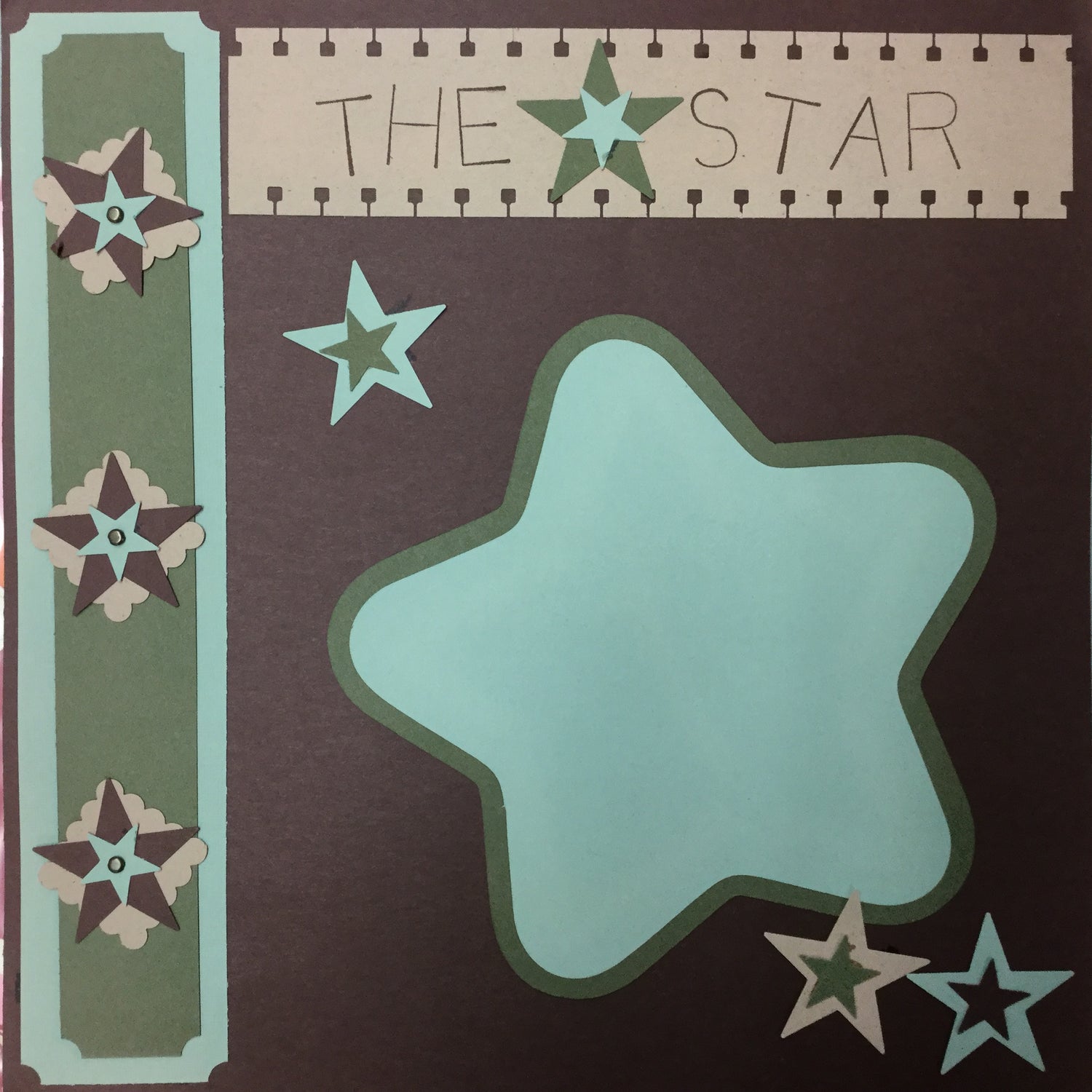 Premade Pages THE STAR OF THE SHOW 12&quot;X12&quot; (2) Scrapbook Pages Scrapbooksrus 