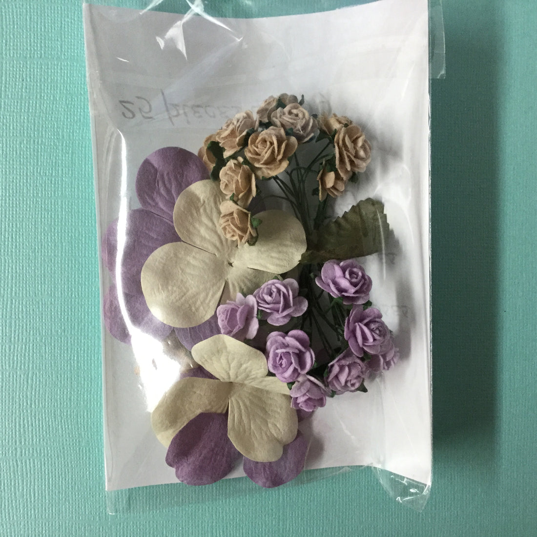 Mini Roses and Hydrangeas 25 pc Scrapbooksrus