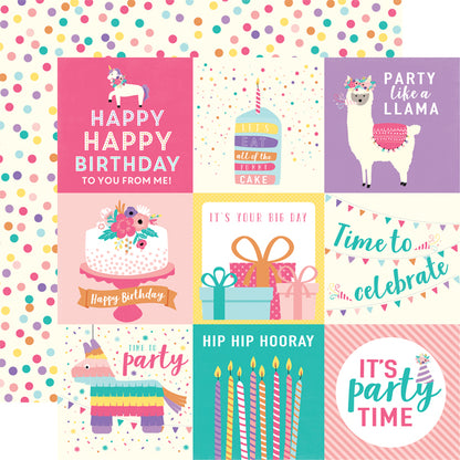 Echo Park HAPPY BIRTHDAY GIRL 13pc 12”x12” Collection Kit Scrapbooksrus 