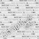 Racing 5K & RED CHEVRON Sports 12X12 Paper Sheet Scrapbook Customs