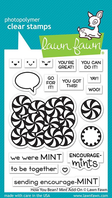 Lawn Fawn HOW YOU BEAN? ADD-ON Clear Stamps 4&quot;X3&quot; 18pc Scrapbooksrus 