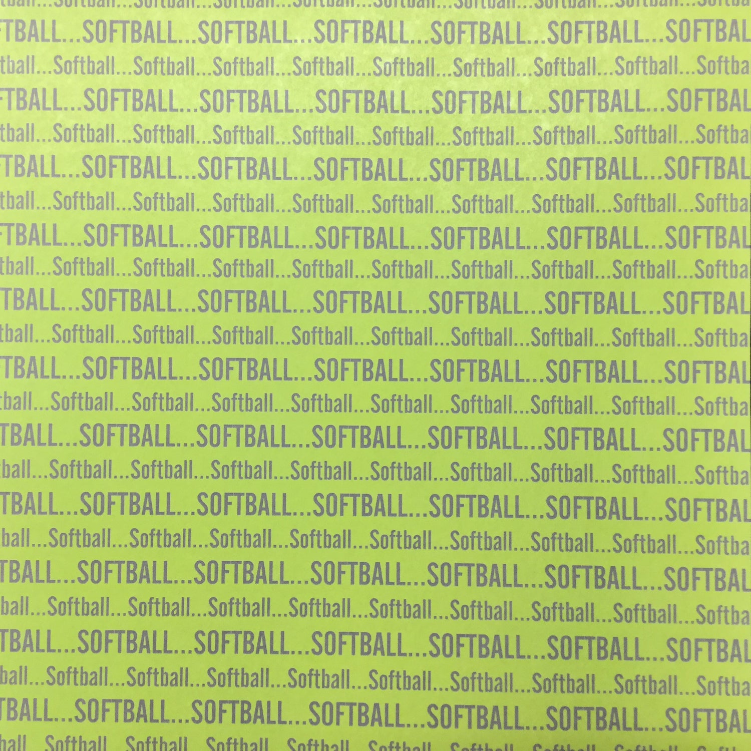 SOFTBALL SPORTS PRIDE 12X12 Sports Sheet Scrapbook Customs Scrapbooksrus 
