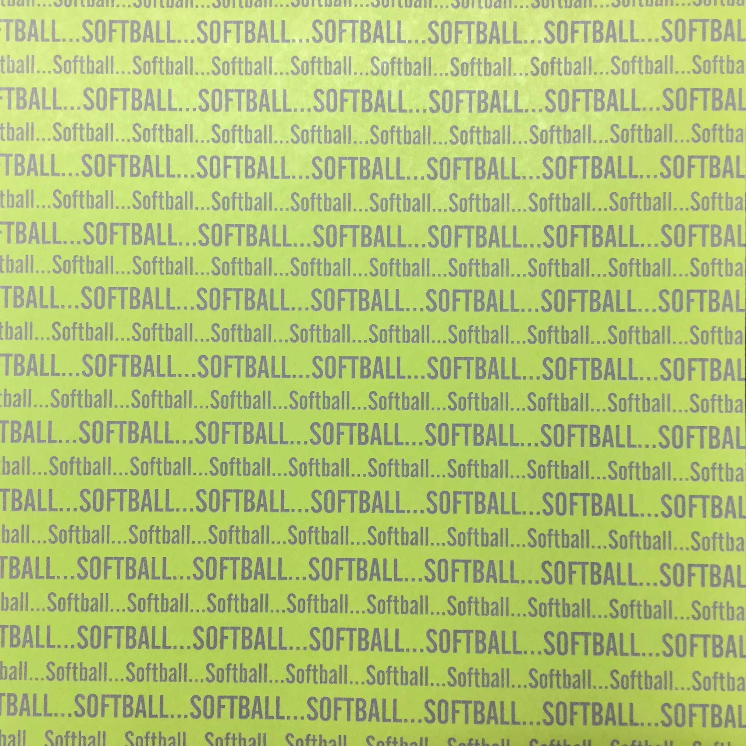 SOFTBALL SPORTS PRIDE 12X12 Sports Sheet Scrapbook Customs Scrapbooksrus 