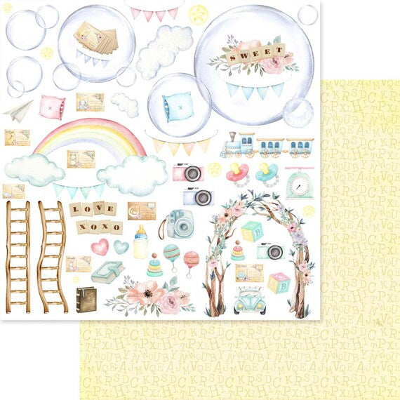 Asuka Studio Dreamland Collection DREAMY 12” x 12” Scrapbook Paper Scrapbooksrus 