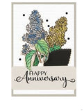 MSE My Sentiments Exactly FLORAL ANNIVERSARY Clear Acrylic Stamps