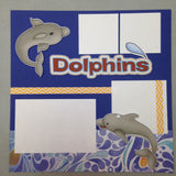 Page Kit (2) 12x12 Scrapbook SEA WORLD DOLPHINS - Scrapbook Kyandyland