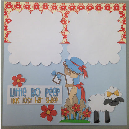 Page Kit (2) 12x12 Scrapbook LITTLE BO PEEP Kyandyland - Scrapbook Kyandyland