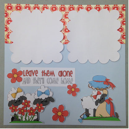 Page Kit (2) 12x12 Scrapbook LITTLE BO PEEP Kyandyland - Scrapbook Kyandyland