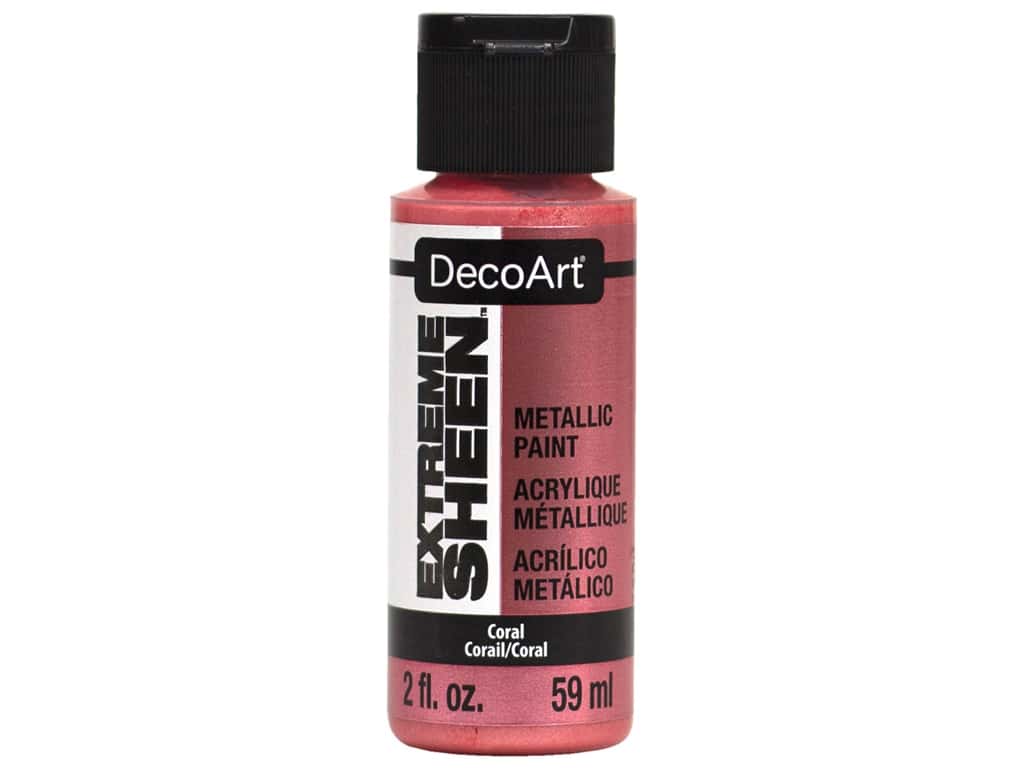 DecoArt Extreme Sheen CORAL Metallic Acrylic Paint 