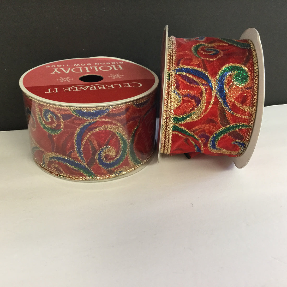 Holiday Bow-Tique CHRISTMAS Wire Edge Ribbon 30ft Scrapbooksrus