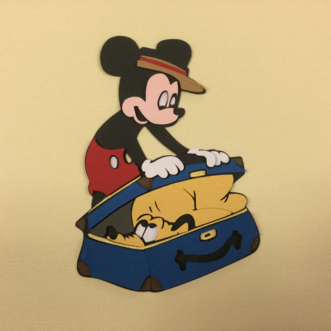 Disney MICKEY AND PLUTO Custom Die Cut Scrapbooksrus 