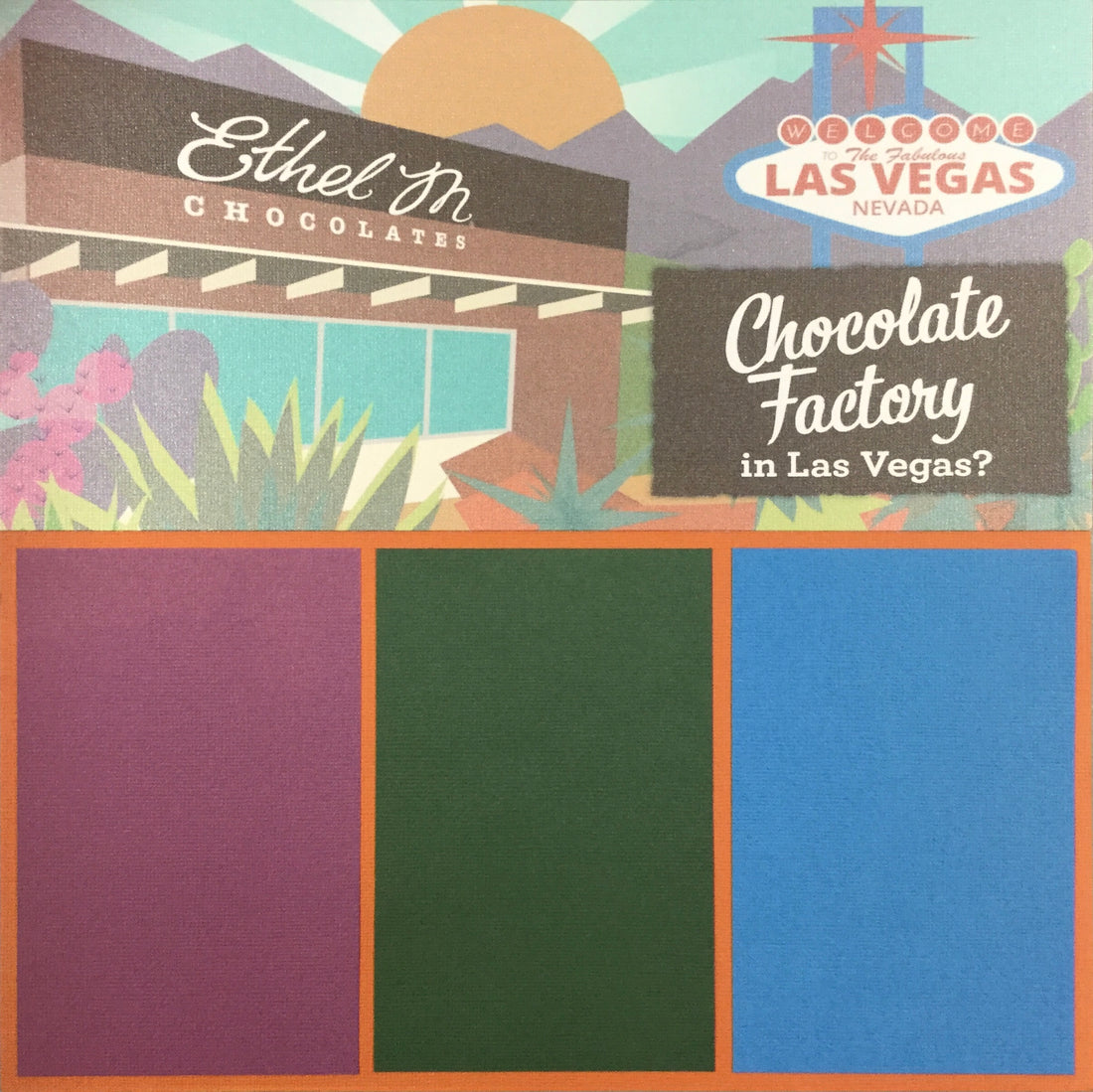 Premade Page (1) 12X12 ETHEL M Scrapbook @Scrapbooksrus Scrapbooksrus