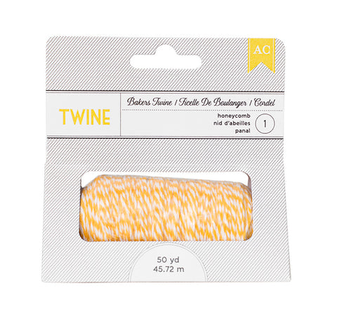 American Crafts BAKERS TWINE Yellow 50yds