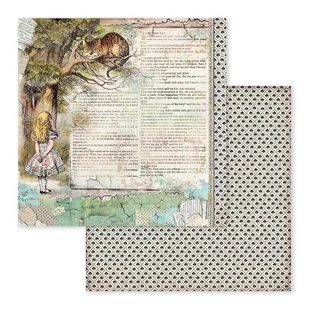 Stamperia ALICE 12&quot;X12&quot; Paper Pad Scrapbooksrus 