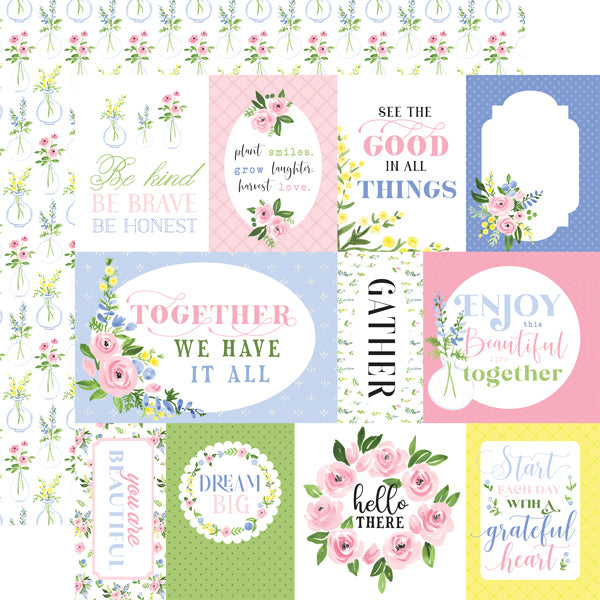 Carta Bella 12&quot;x12&quot; FLORA NO. 4 COLLECTION KIT 13pc Scrapbooksrus 