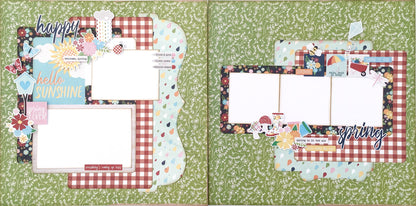 Simple Stories Springtime WELCOME SPRING 12x12 Scrapbook Paper Scrapbooksrus 