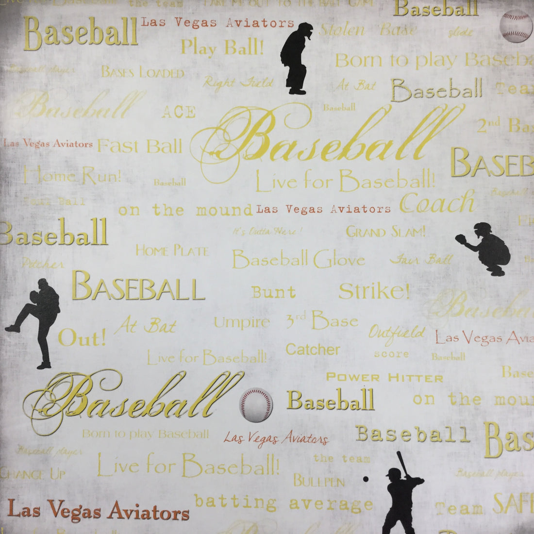Baseball Scrapbook Customs LAS VEGAS AVIATORS 12X12 Sports Sheet Scrapbooksrus
