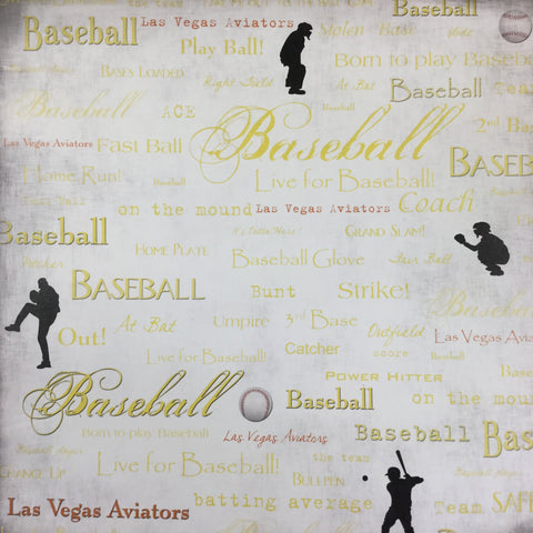 Baseball Scrapbook Customs LAS VEGAS AVIATORS 12X12 Sports Sheet Scrapbooksrus 