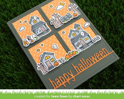 Lawn Cuts HAPPY HALLOWEEN LINE BORDER Custom Craft Die Scrapbooksrus 