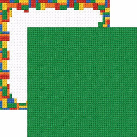 Reminisce BLOCK PARTY #3 Lego Bricks 12x12 Scrapbook Paper Scrapbooksrus 