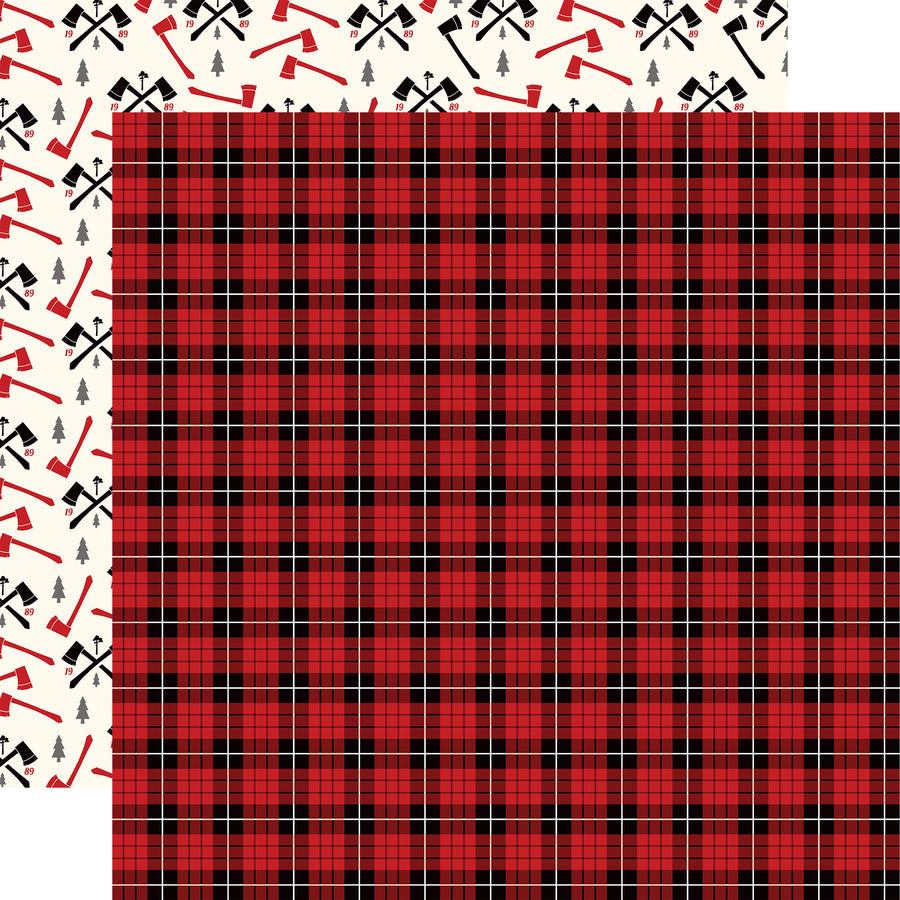 Echo Park LITTLE LUMBERJACK Collection 12"X12" Cardstock Paper Scrapbooksrus