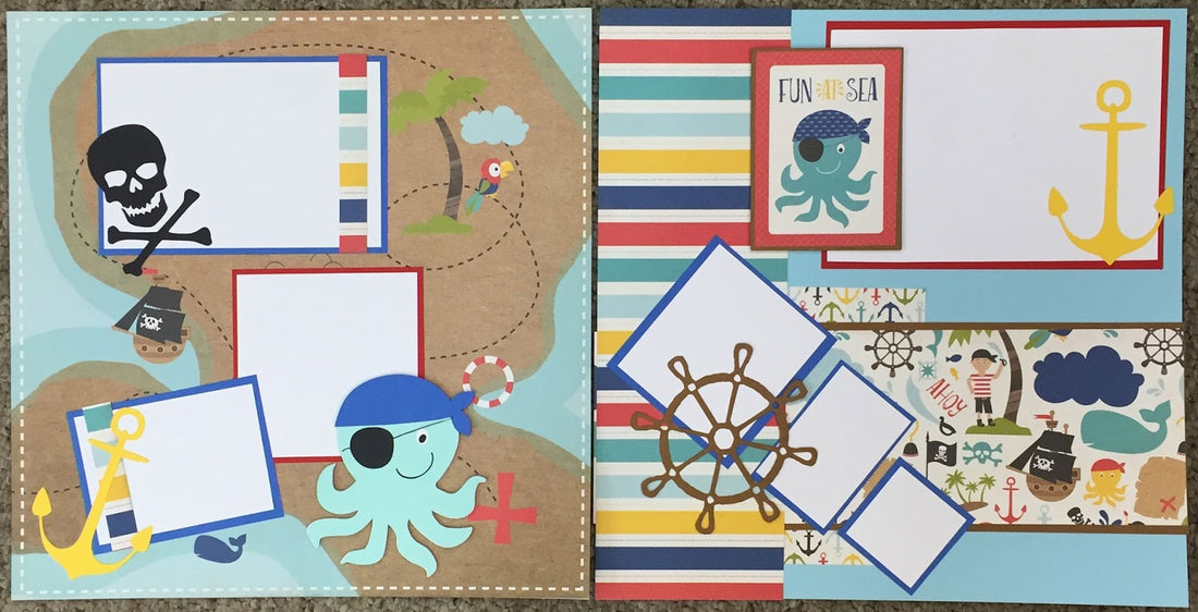Echo Park Pirate’s Life JOURNALING CARDS 12"x12" Paper Scrapbooksrus