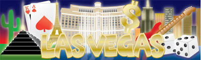 Las Vegas Scrapbook Page Title @scrapbooksrus