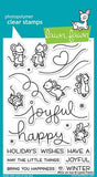 Lawn Fawn MICE ON ICE Clear Stamps 23pc Scrapbooksrus 