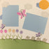 Premade Pages TIME TO BE HAPPY (2) 12"X12" Scrapbook Pages Scrapbooksrus 