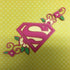 SUPERGIRL FLORAL BORDER Superhero Custom Scrapbook Die Cuts Scrapbooksrus 