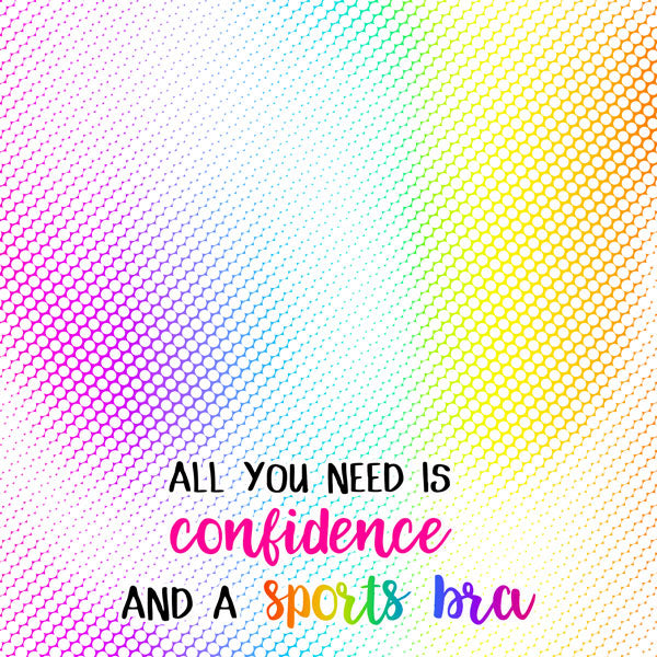 Neon Quote CONFIDENCE 12&quot;X12&quot; Sports Scrapbook Customs Scrapbooksrus 