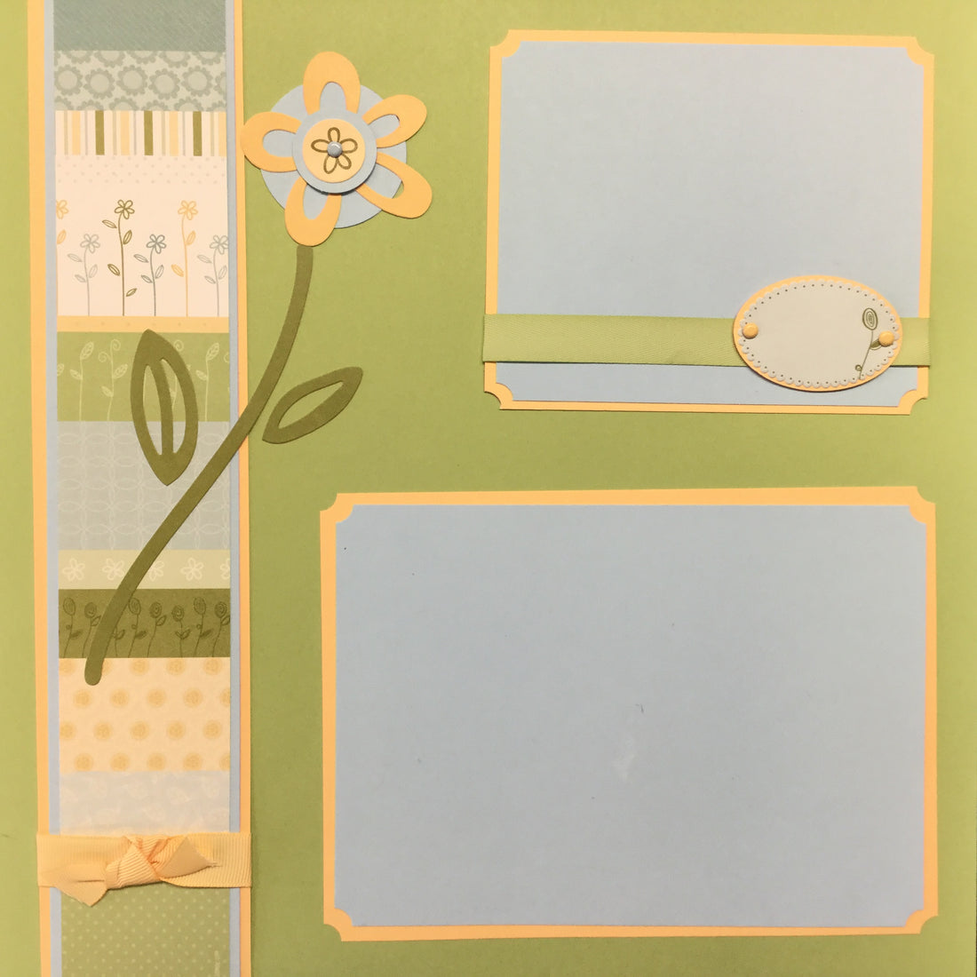 $5.00 Premade Pages SPRING (2) 12"X12" Scrapbook Pages Scrapbooksrus