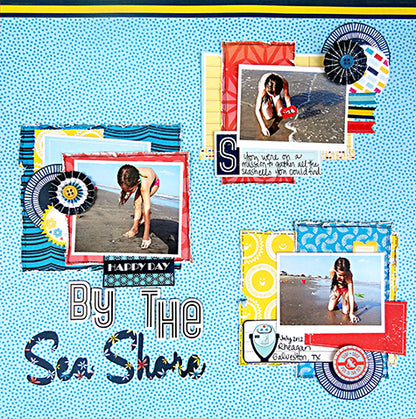 American Crafts Shoreline 12&quot;X12&quot; Beach Paper