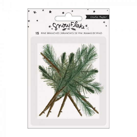 Crate Paper Snowflake PINE BRANCHES 15 pc.