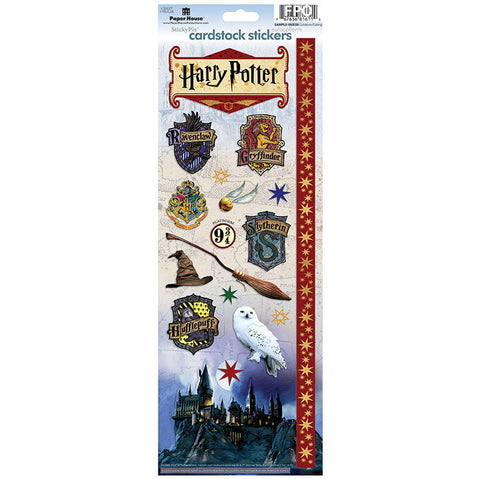 Wizarding World Paper House HARRY POTTER Cardstock Stickers 18pc Scrapbooksrus 