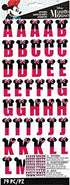 EK Success MINNIE ALPHABET Stickers 79pc Scrapbooksrus 