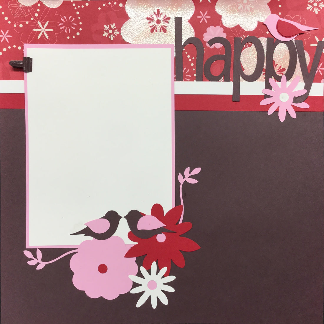 $5.00 Premade Pages HAPPY BIRDS (2) 12"X12" Scrapbook Pages Scrapbooksrus