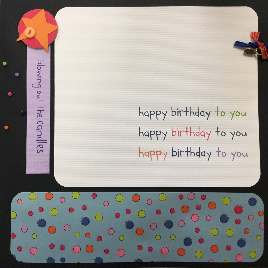 $5.00 Premade Pages HAPPY BIRTHDAY TO YOU 12"X12" Scrapbook Pages Scrapbooksrus