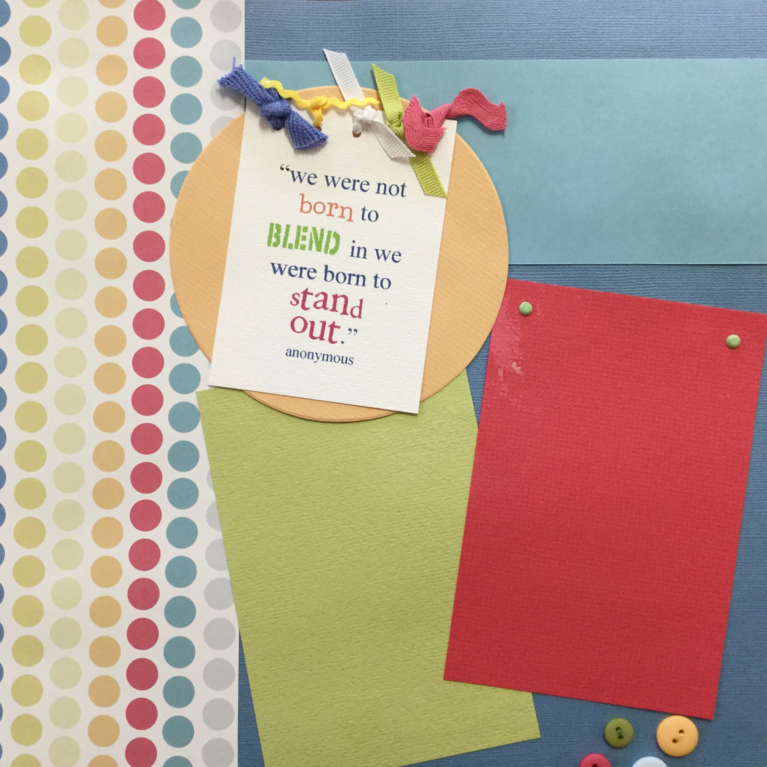 $5.00 Premade Pages STAND OUT (2) 12"X12" Scrapbook Pages Scrapbooksrus