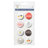 Becky Higgins Project Life CURRENTLY Flair Adhesive Badges 8pc