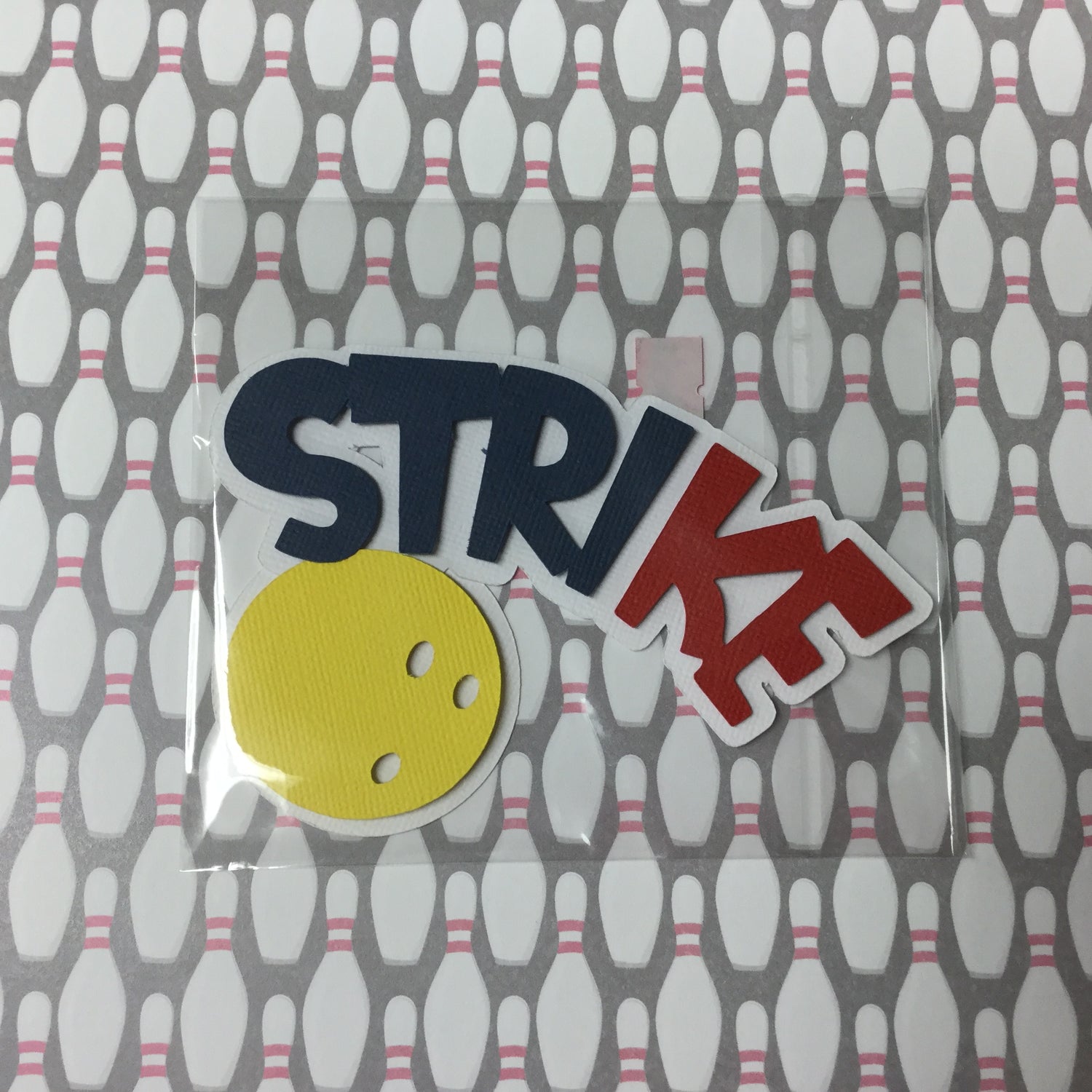 STRIKE BOWLING BALL Sports Scrapbook DieCutsScrapbooksrus 