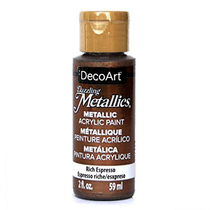 DecoArt RICH ESPRESSO Metallic Acrylic Paint Scrapbooksrus 