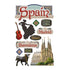 Travel Paper House SPAIN 3D Stickers 12pc Scrapbooksrus 