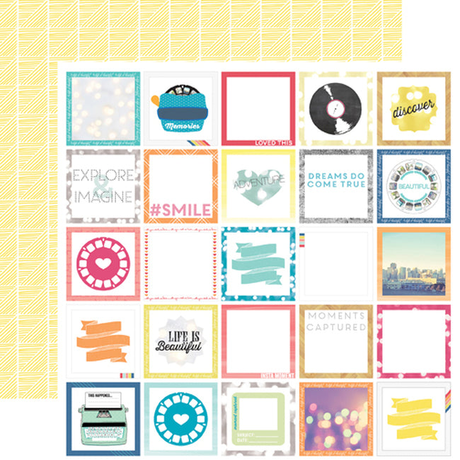 Echo Park Capture Life MEMORIES 12"X12" Cardstock Paper Scrapbooksrus