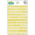 Pinkfresh Studio Office Hours Yellow MINI ALPHA STICKERS 164pc Scrapbooksrus 