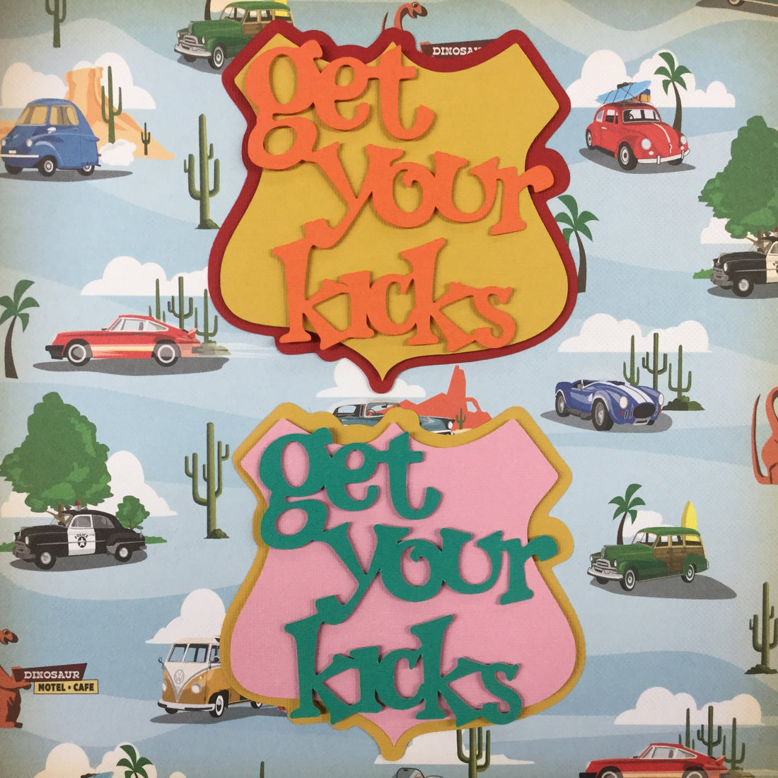 GET YOUR KICKS 3D Custom Diecuts Scrapbooksrus