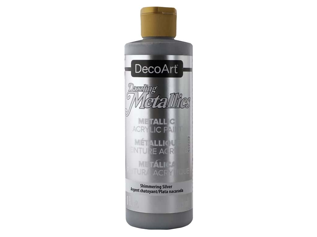 DecoArt Extreme Sheen SHIMMERING SILVER Metallic Acrylic Paint Scrapbooksrus 