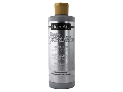 DecoArt Extreme Sheen SHIMMERING SILVER Metallic Acrylic Paint Scrapbooksrus 