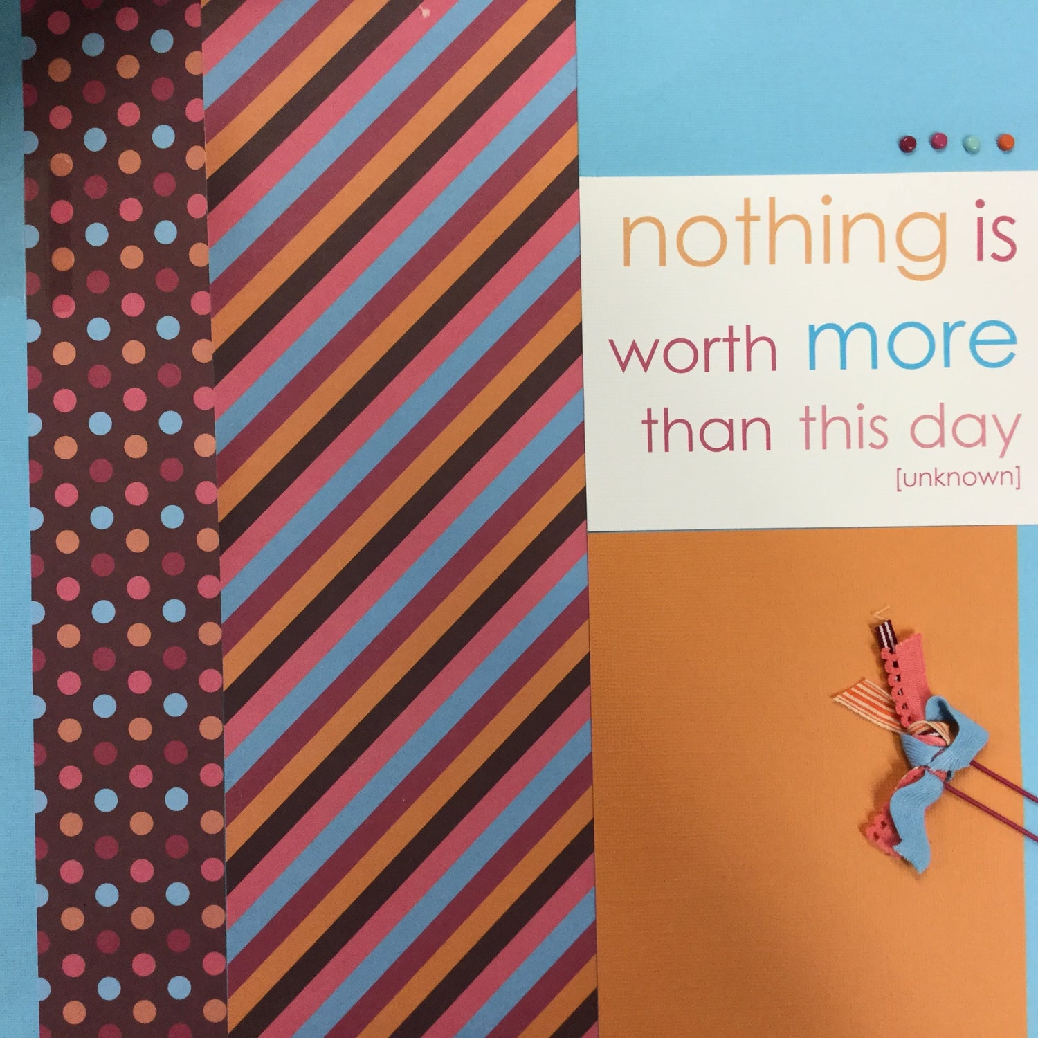 Premade Pages NOTHING IS WORTH MORE 12&quot;X12&quot; Scrapbook Page Scrapbooksrus 