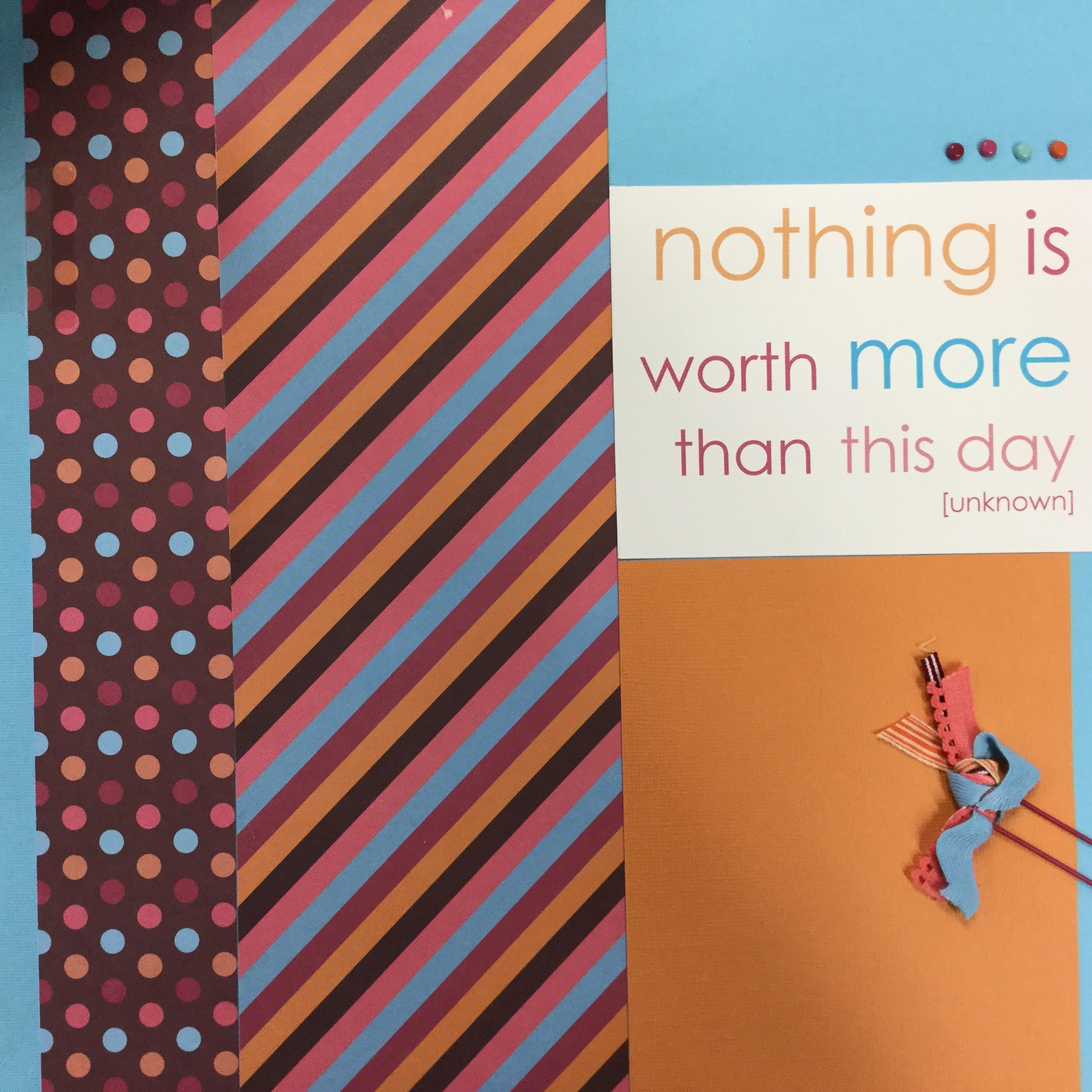 Premade Pages NOTHING IS WORTH MORE 12&quot;X12&quot; Scrapbook Page Scrapbooksrus 